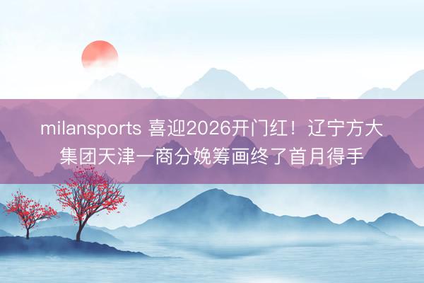 milansports 喜迎2026开门红！辽宁方大集团天津一商分娩筹画终了首月得手